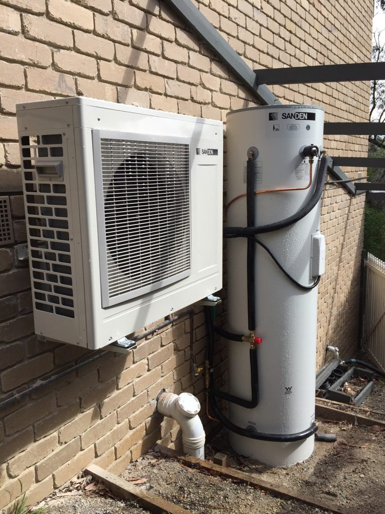 sanden heat pump for tall tank